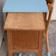 Vintage desk compass feet 1950 and its Baumann chair