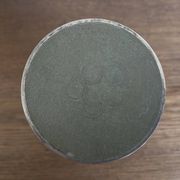 Space Age 1970s brushed steel flower vase