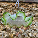 Vintage pleated pendant light 1900