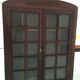 Old wall case has pharmacy