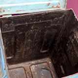 Stool former tin metal blue patina