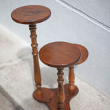 vintage plant holder, plant support 3 trays, wood, harness wood, plant stand, display