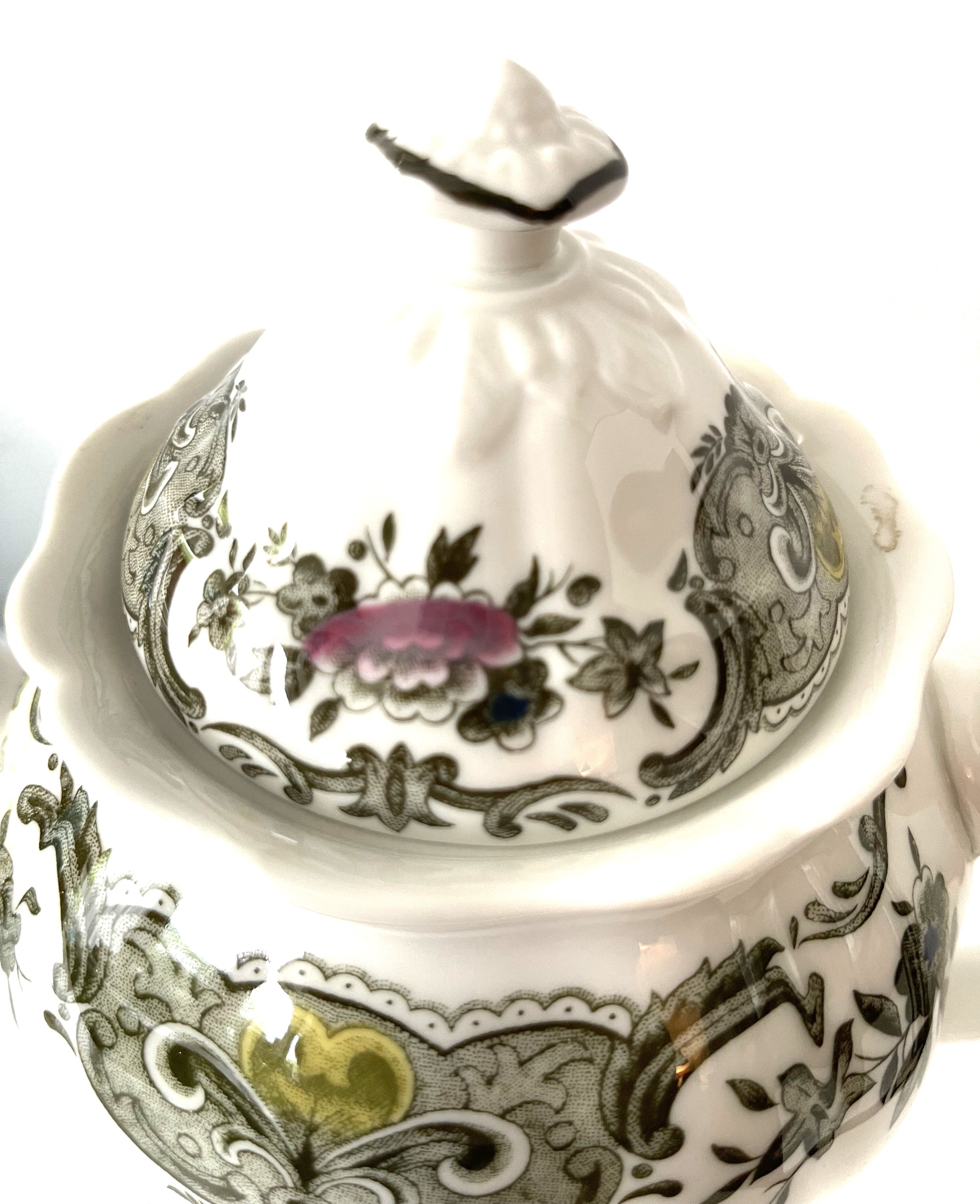 English porcelain teapot, ridgways windsor collection