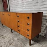 Vintage Scandinavian teak sideboard from the 1960s