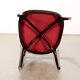 Chaises vintage en bois peint et tissu, design, Italie, années 1960