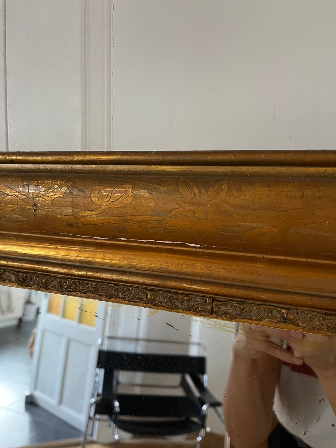 Miroir d’époque Louis Philippe 19ieme siècle
