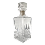 Crystal glass whiskey decanter