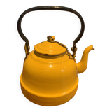 Yellow enamel kettle