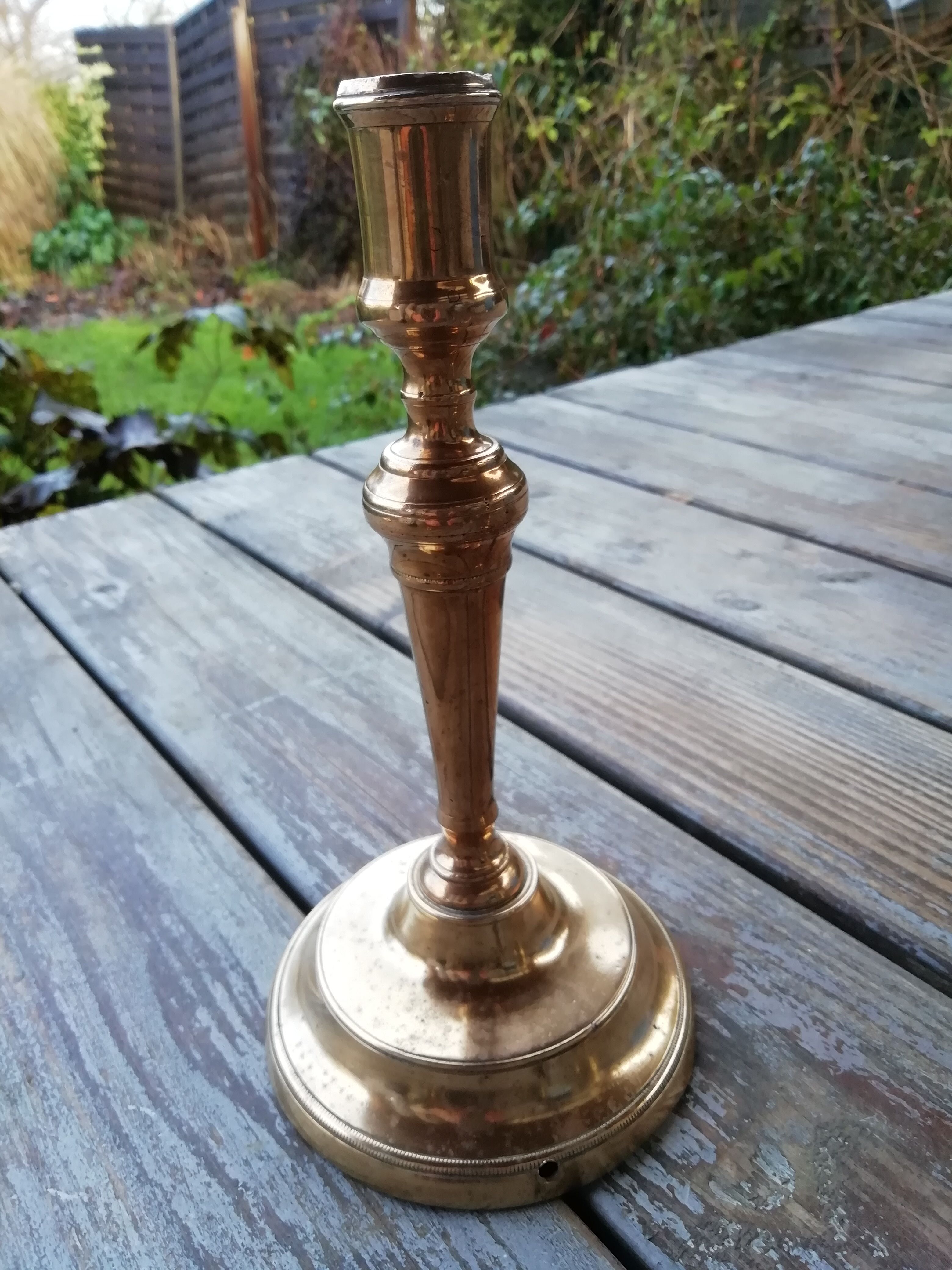 Lot of 3 brass candlesticks