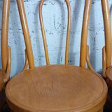 4 bentwood bistro chairs in the Thonet style