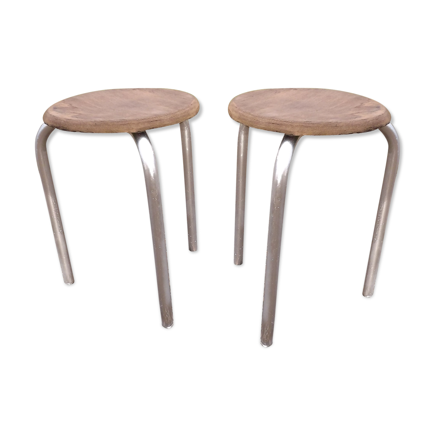 Pair of industrial stools