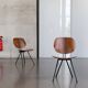 PAIR FOLDING-CHAIRS S88 BY OSVALDO BORSANI FOR TECNO