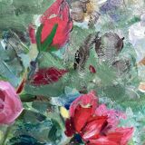 Oil painting on canvas signed dimensions: height -50cm-width -58cm-