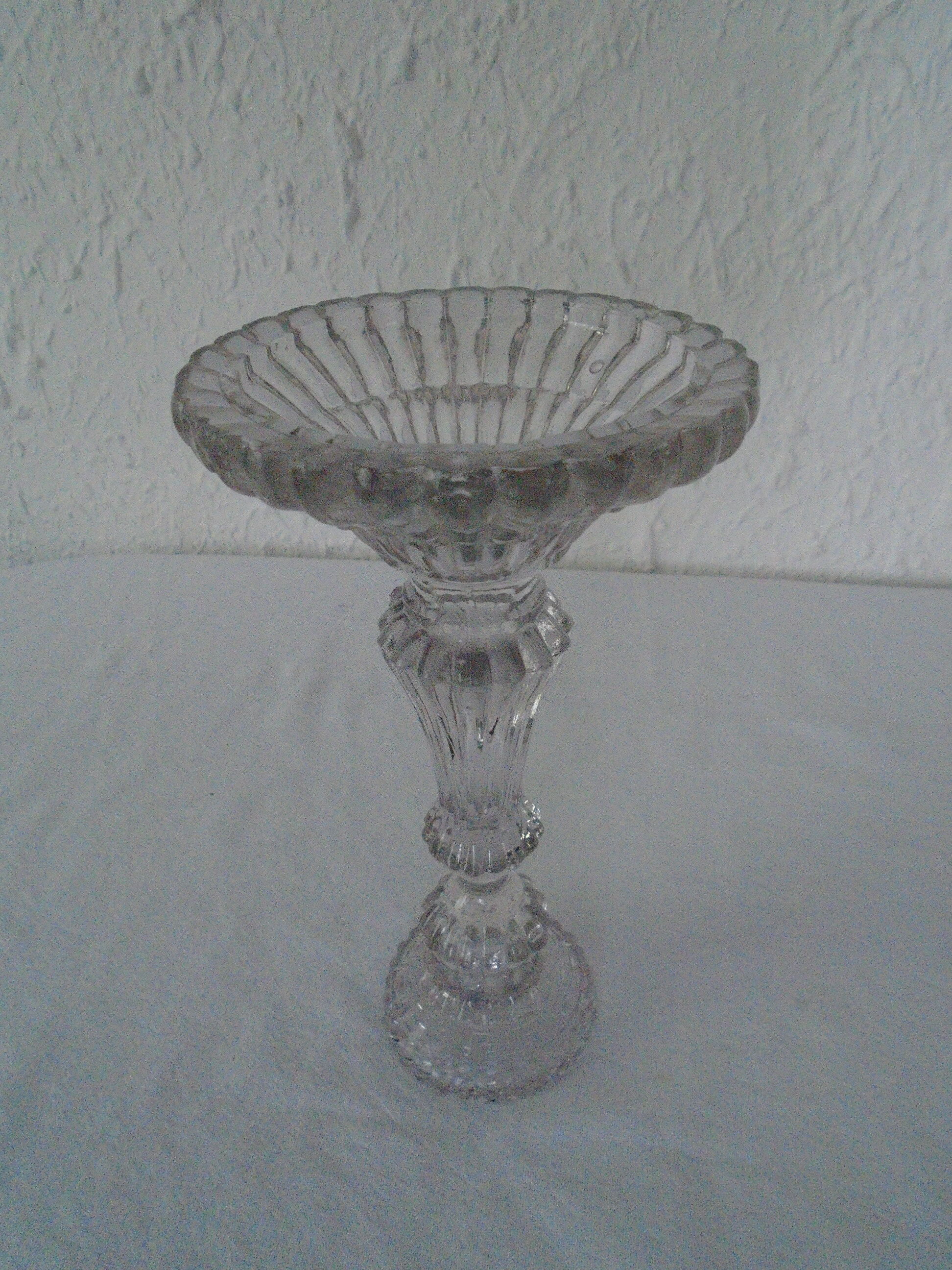 Candlestick old portieux glass