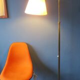 Danish multi-adjustable brass floor lamp, 1960s