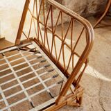 Rattan bed bench