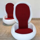 Garden Egg armchair by Peter Ghyczic for VEB Synthese-Werk, 1968.