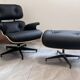 Lounge chair and ottoman by Herman Miller Charles & Ray Eames, rosewood.