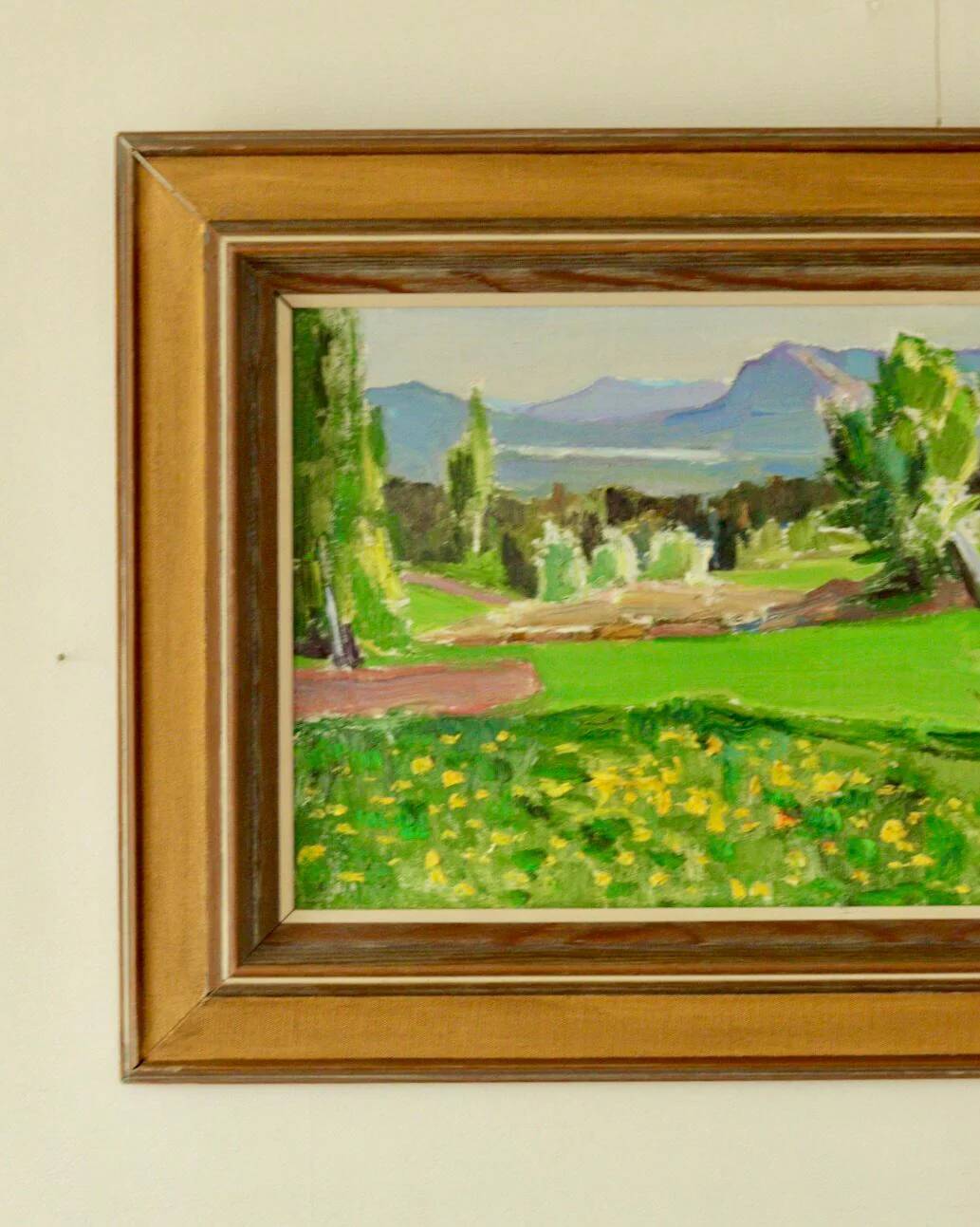 Huile sur panneau suédoise "Solig Försommardag", Fritz Smedberg