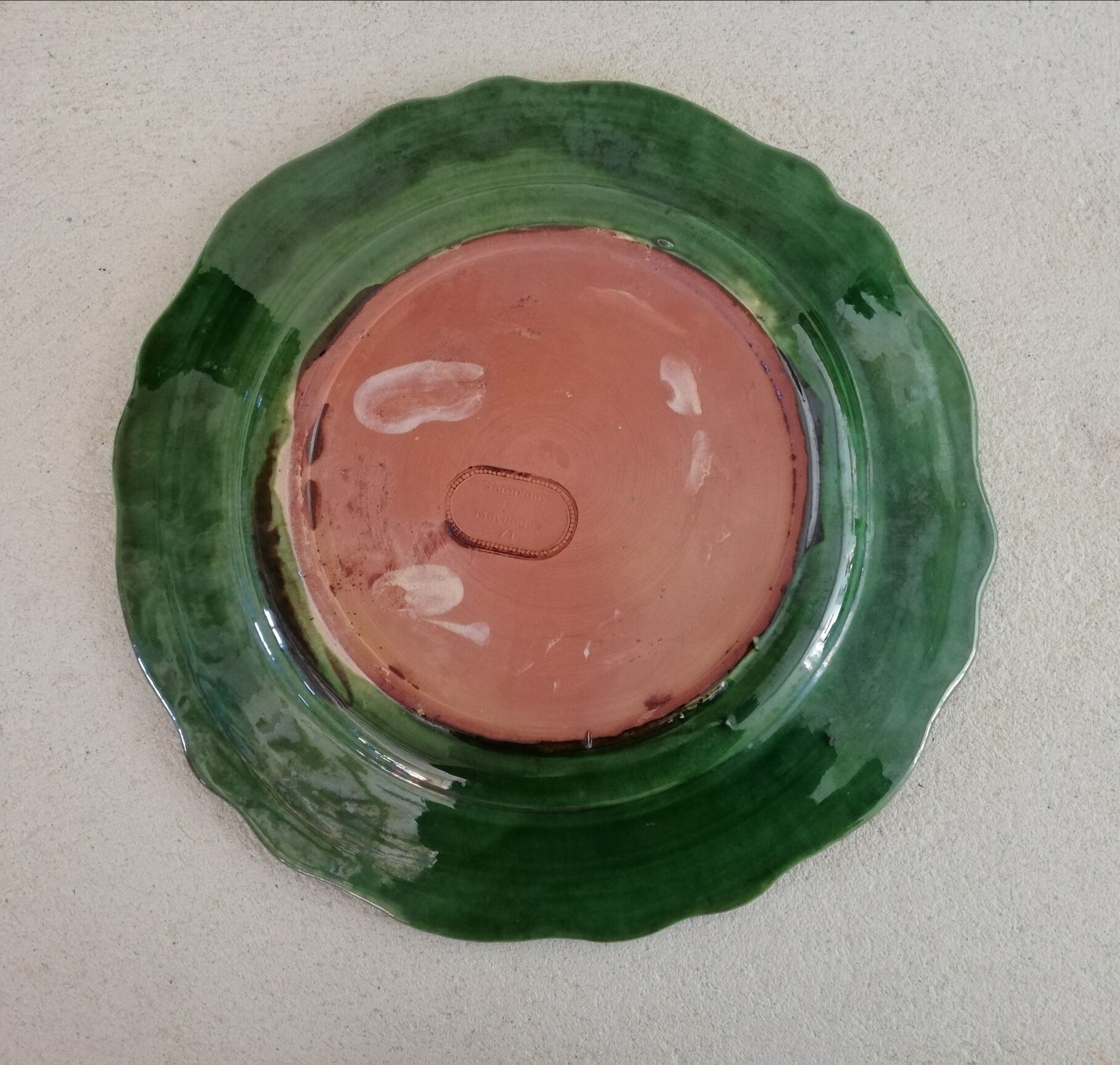 Glazed plate Sampigny-les-Maranges