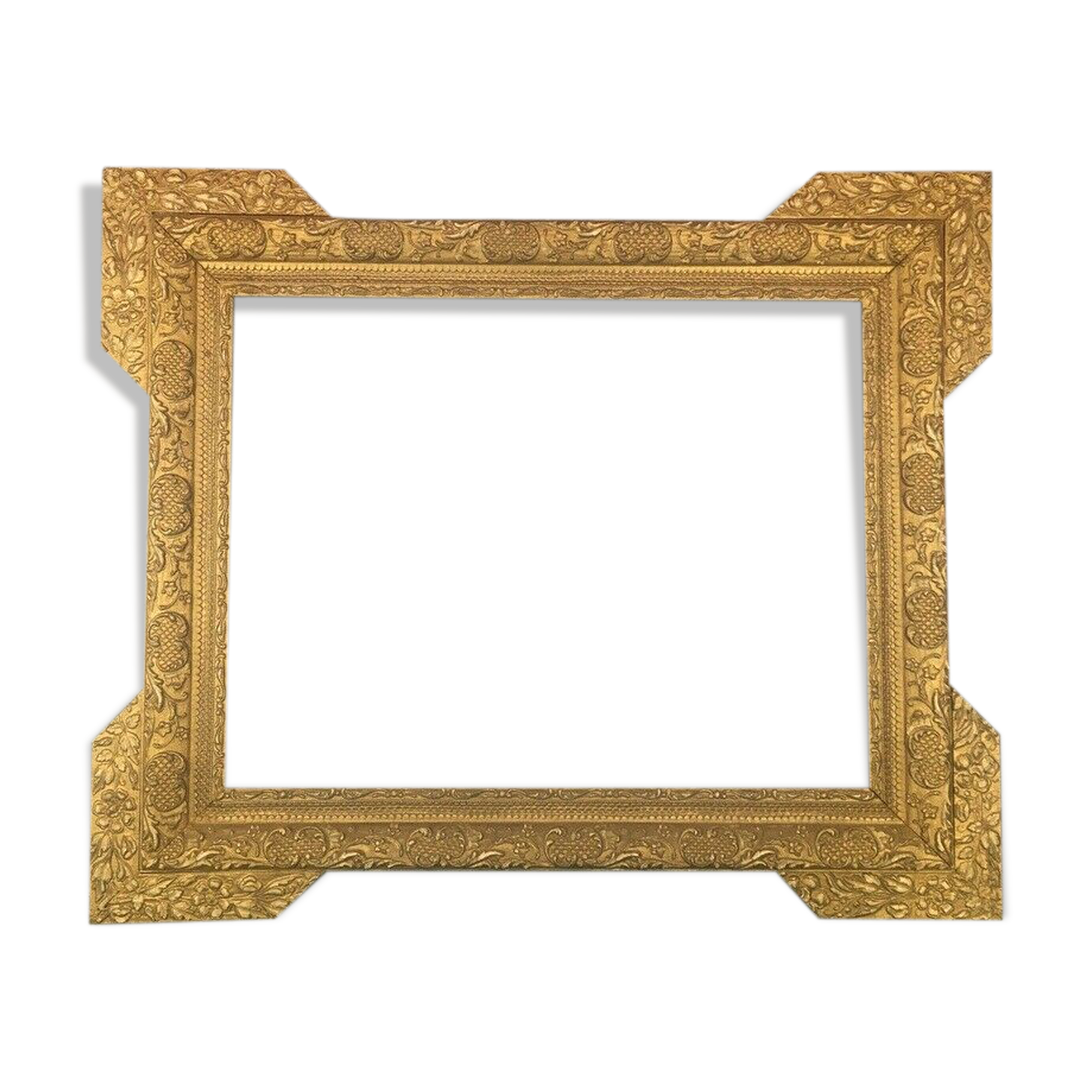 Cadre 1900 vieil or 44 x 53 cm au plus fort