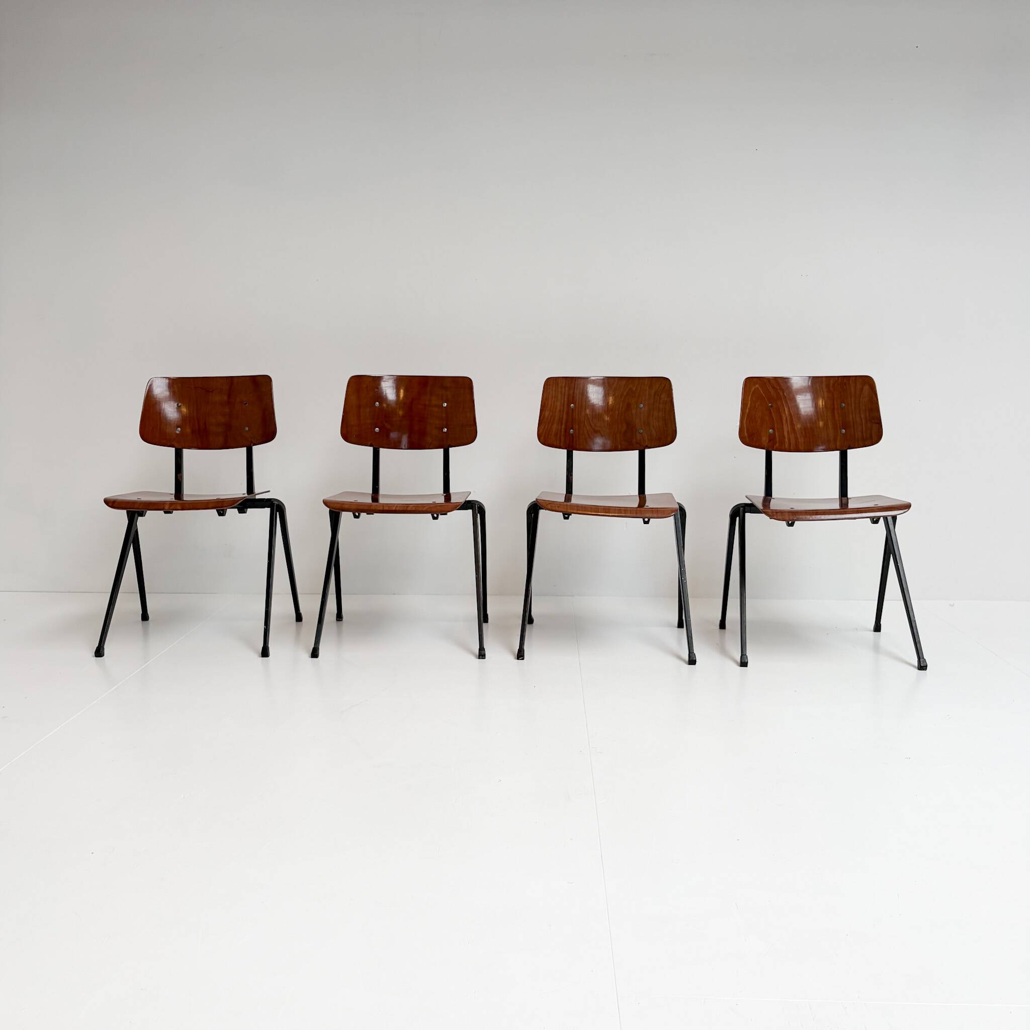 Set of 4 Galvanitas S17 chairs by Paul Philipsen, 1965