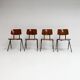 Set of 4 Galvanitas S17 chairs by Paul Philipsen, 1965