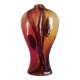 Vase soliflore Art Déco en verre de Murano, h - 36 cm.