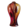 Vase soliflore Art Déco en verre de Murano, h - 36 cm.