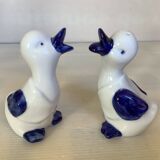 Salt and pepper birds, geese, ducks.