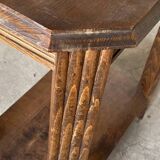 Console Art Déco en chêne – époque 1920-1930