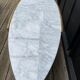 Coffee table carrara marble/solid brass 1960