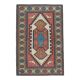 1970s Vintage Turkish Oushak Handmade Wool Cotton Pink Area Rug 151x225