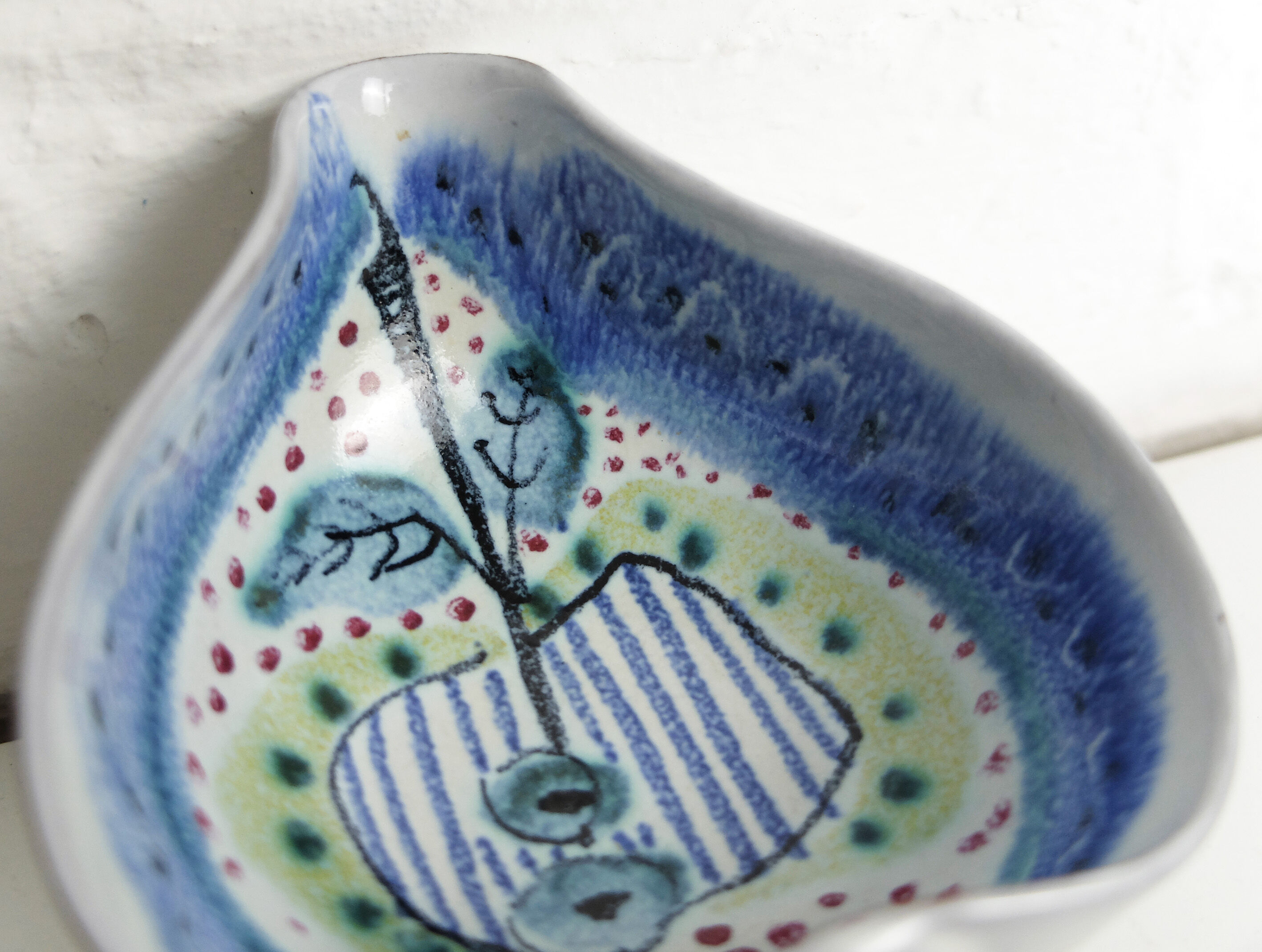 Ceramic cut by Jane Wahlstedt & Nils Larsson, Janikeramik, Sweden, 1950-60s