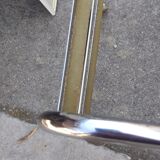 Paire de tables d'appoint design mm en chrome et verre