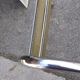 Pair of side tables design mm in chrome and glass