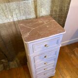 Renovated 19th-century bedside chest.
