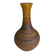 Vase céramique Accolay ocre jaune doré