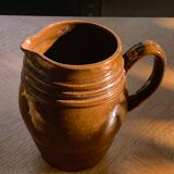 Pitcher old cider jug in glazed sandstone