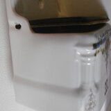 White flowered porcelain salt box