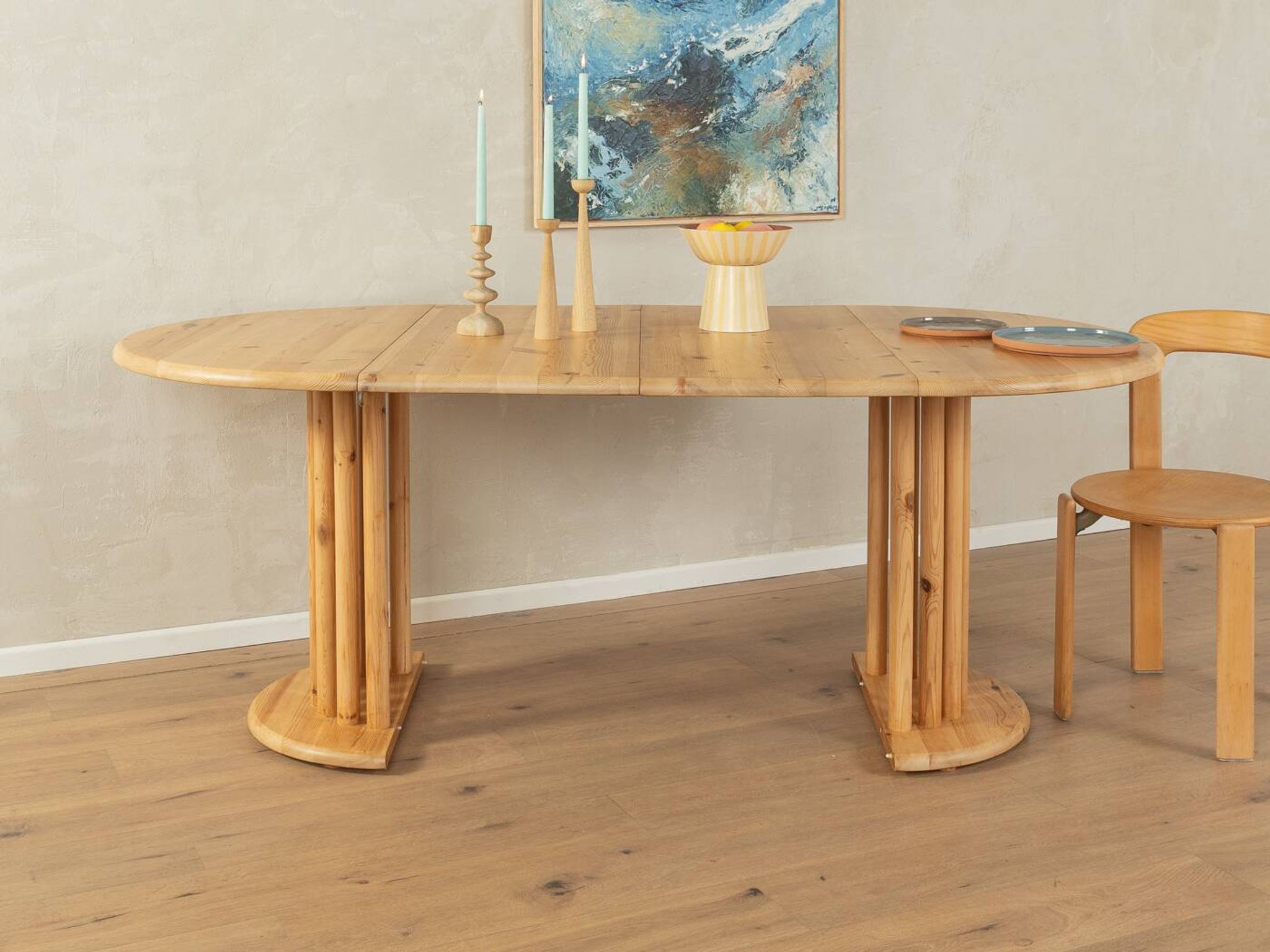 Table à manger des années 1980
