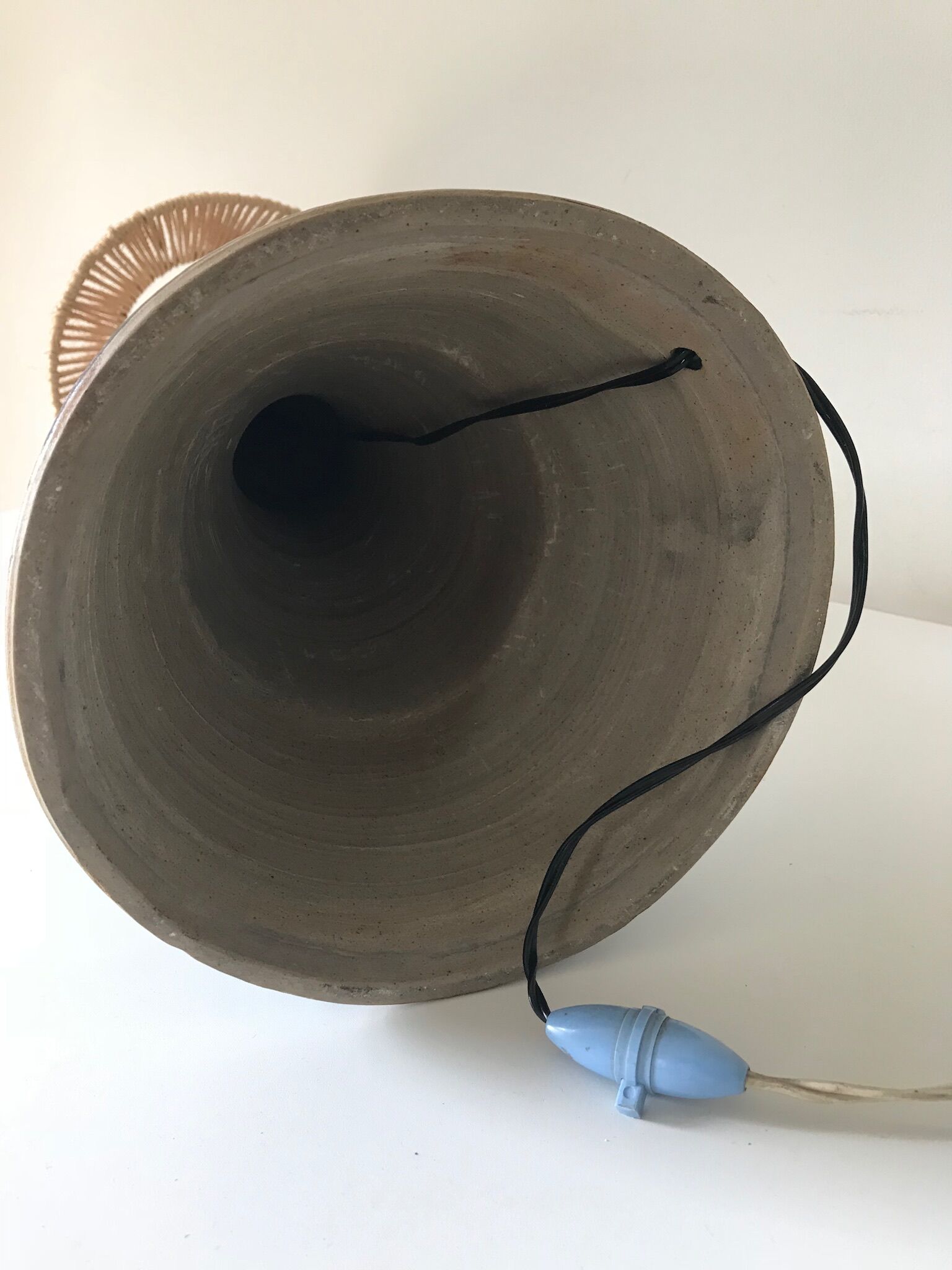 Lamp sandstone ceramic vintage 1960