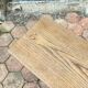 Pair of antique solid oak benches