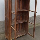 Armoire ancienne vitrée en bois