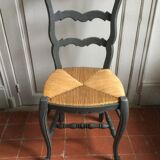 1 set of antique oak chairs