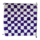 Housse de coussin carrée motif damier