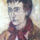 Portrait à l'huile d'homme à l'écharpe 60