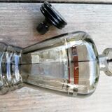 Black smoked glass decanter