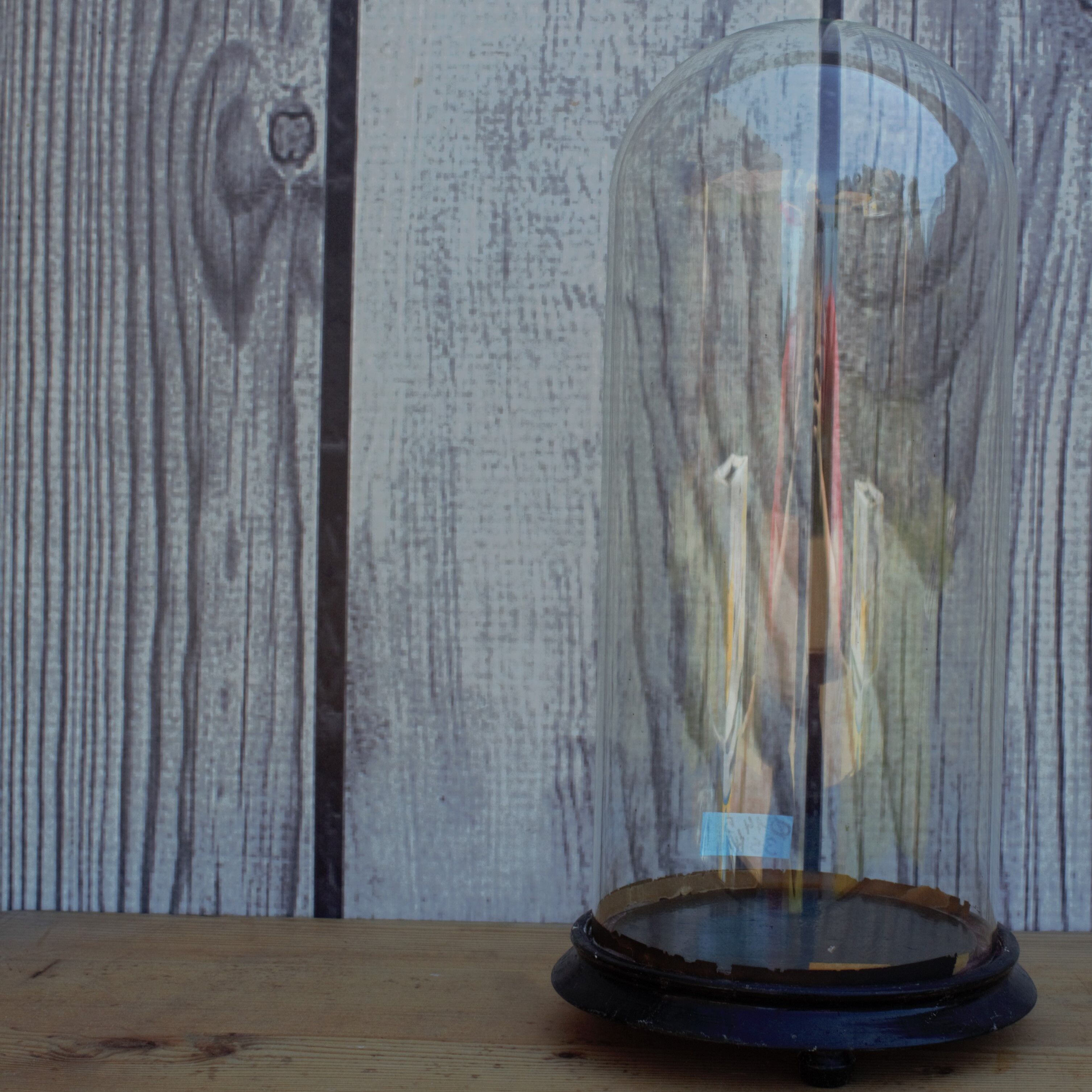 Round glass globe 35 cm high