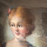 Tableau pastel de jeune fille